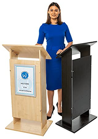 Wonderwall Lectern A3, Black, Adjustable