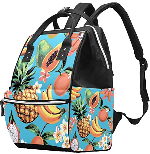 Baby-Wickelrucksack, bunte ästhetische Meeresschildkröten, große Kapazität, Wickeltasche für Babypflege, wasserdicht, Reisen, Arbeit, Schule, Rucksack, Mehrfarbig 06