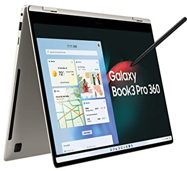 Samsung Galaxy Book3 Pro 360 + Google Nest Hub 2. Gen Rock Candy - 16 Zoll i7-1360P 16 GB 1 TB W11H Beige