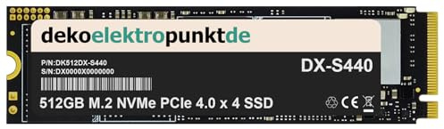 dekoelektropunktde 512GB M.2 NVMe Gen4 SSD Festplatte passend für ASUS Prime Z490-A Mainboard, Alternatives Ersatzteil 2280 PCIe 4.0 x 4