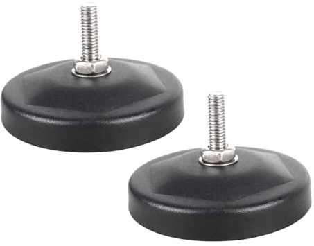 PICAA 2 Pièces Magnétique Support de Montage M8 7.5MM Boulons Universelle | pour Barre Lumineuse LED, Phare de Travail LED, Voiture Camion 4x4 Offroad Véhicule