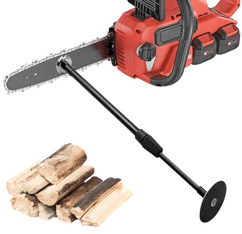 Brennholz Messwerkzeug, Teleskop Brennholz Schneidwerkzeug, Einstellbar Zwischen 16-26 Zoll Brennholzlehre, Kettensägen-montiertes Messwerkzeug Brennholz Messgerät für Kettensäge (1)