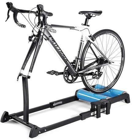 Fahrrad Trainingsständer Ständer for Indoor-Fahrradtrainer, Faltbarer Fahrradtrainer, Rennrad, Indoor-Cycling-Rollentrainer, Stationärer Indoor-Übungsständer