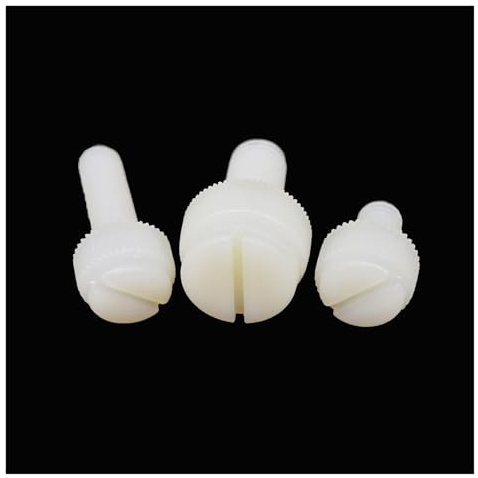Manoud 10 Stück M3 bis M8 Nylon-Kunststoff, isoliert, Rändelschraube, handfest, Rändelschraube, Schraube for PC, Computergehäuse, Netzteil, PCI(35mm,M4)