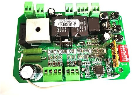 Garagedörröppnare, Grindöppnare styrenhet moderkort PCB motorstyrenhet kretskortskort for 24VDC skjutportsmotoröppnare,Automatisk portöppnare(8 remote controls)