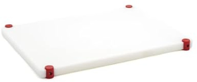 Tagliere in Polietilene Rettangolare 50x30x2 cm, Tagliere da Cucina con Piedini Antiscivolo Made in Italy, Conforme Normative H.A.C.C.P, Facile da Pulire, Ideale per Cucina Professionale - BISETTI