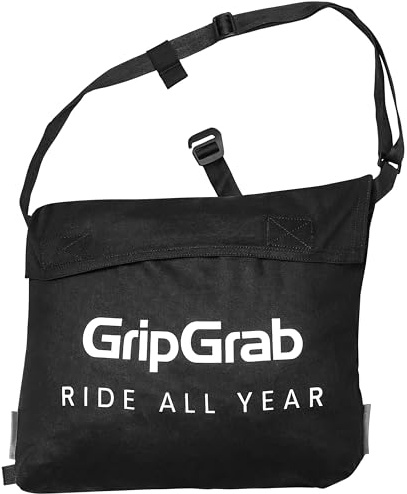 GripGrab R.A.Y. Musette Bag – Fahrrad Umhängetasche 7L Messenger Tasche | Cycling Musette Bag aus Bio-Baumwolle – Schultertasche & Messenger Bag – 7L Volumen für Fahrradhelm, verstellbarer Gurt