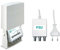 FRACARRO Amplificador de Mástil 1 Entrada (UHF) – 30dB de Ganancia, Salida UHF hasta 118dBμV, Filtro 694MHz 5G/4G LTE – Fuente de Alimentación Incluida – Red Compliant – Zamak/ABS (MAP3IU LTE700 K)