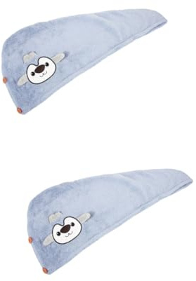 FOMIYES 2 Stück Kopftuchwickel Kappe Handtuchhalter Trocknen Haartuch Handtücher Kühlung Saugfähig Wickeln Handtuch-haarwickel Nass Wickeltuch Aus Mikrofaser Superfeine Faser