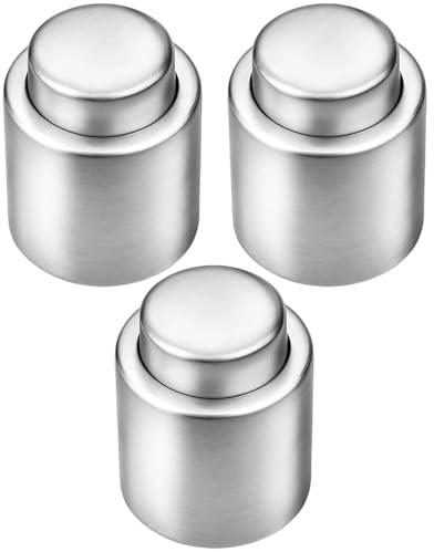 3 Sektverschlüsse, Champagner Verschluss, Sektflaschenverschluss Aus Hochwertigem Material, Ideal Zum Frischhalten Von Sekt Und Champagner, Perfekt Für Kühlschrank Und Besondere Anlässe
