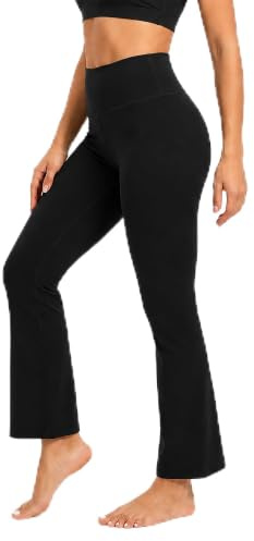 FAIRY TRENDZ Pack of 2 Ladies Bootcut Work Trousers Pull On Stretch Pants Elasticated Waist Women’s Boot Leg Office Nurse Uniform Workwear Bottoms (Black, 16)