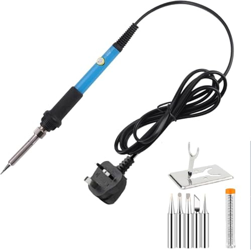 Lötkolben-Set, elektrisch, 60 W, einstellbare Temperatur, 200 ℃ - 400 ℃, Lötpistole, Schweißwerkzeuge für Elektronikreparatur und DIY-Projekte
