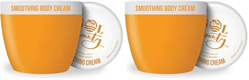 Sol Beauty Crema corporal hidratante de vainilla y caramelo salado con aceite de nuez de Brasil y fruta de burití, reafirmante e hidratante, vegana, 220 ml (Paquete de 2)