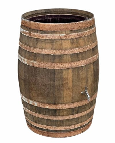 Regentonne, Holzfass, Weinfass Barrique aus Eiche 225 Liter - rustikal