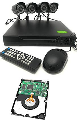 TEMPO DI SALDI Kit Videosorveglianza Dvr 4 Canali + 4 Telecamere Infrarossi + Hard Disk 500 Gb