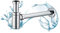 Starbath Plus - Siphon de lavabo - chrome - Siphon universel idéal pour les lavabos de salle de bains et de toilettes - Valve chromée et design élégant