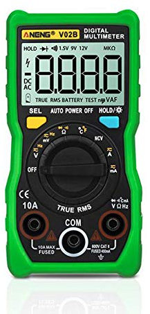/G V02B Multimètre Numérique Analogique Esr Mètre Transistor Testeur Multimètre Multimètre Auto Peak Power Off Meter Car Multi Meter - Vert