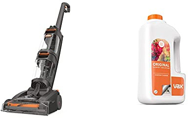 Vax Dual Power Carpet Cleaner | Dual rotating brushbars | Twin Tank technology - W86-DP-B, 2.7L, 800W & Original 1.5L Carpet Cleaner Solution | Suitable for Everyday Cleaning - 1-9-142055