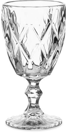 HOMLA Lunna Lot de 4 verres à vin transparents 310 ml - Verres à vin vintage - Verres à jus - Verres à vin - Multicolore