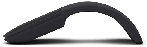 KIMISS Bluetooth, Faltbar, Kabellos, Arc Touch Computermaus, Ergonomischer, Leiser PC (Schwarz)