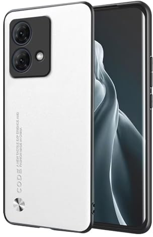 EASSGU Funda para Motorola Moto Edge 40 Neo (6.55 Inches), Carcasa de Teléfono de Estilo Empresarial con Respaldo de PU Cuero - Blanco