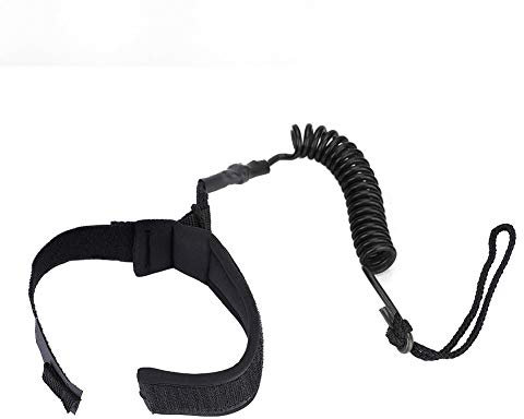 Board Leash, Surfboard Leash Leichte Beinleine, für Bodyboard (Black)