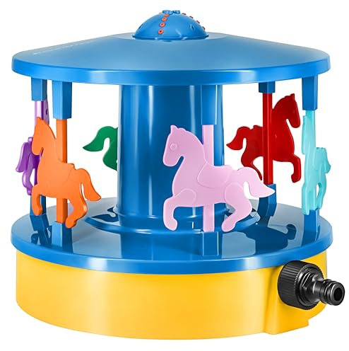 GRÜNTEK Irrigatore Giardino Rotante Automatico. Spruzzatore Giocattolo Acqua Giardino per Bambini e Adulti. Giocattolo Giardinaggio Estate.