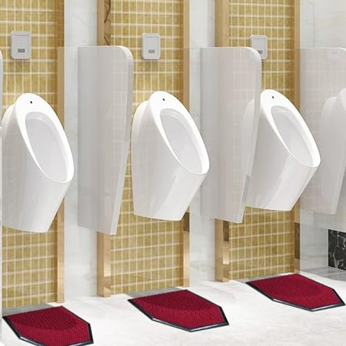 Tapis de Sol Antidérapants pour Urinoirs pour Hommes (Paquet de 2),Tapis de Sol pour Urinoir Réutilisable/Lavable Tapis de Pipi de Tapis D'urinoir de Désodorisation Absorbant de Toilettes Commercial