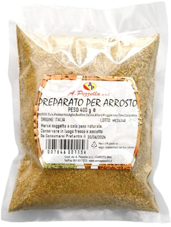 Preparato per Arrosto Aromi 500gr Insaporitore per Carne in Grill Grigliata e Barbecue - Mix di Spezie Aromatiche di Origine Italiana Formato Grande Ideale Per RISTORANTE CUCINA