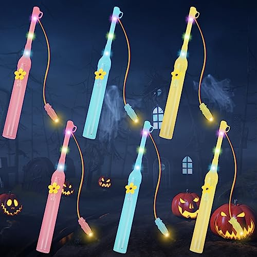 TOPJOWGA 6PCS LED Laternenstab 20cm für Kinder, Elektronischer Stab für Martinstag/St. Martin's Day, Halloween, Weihnachten