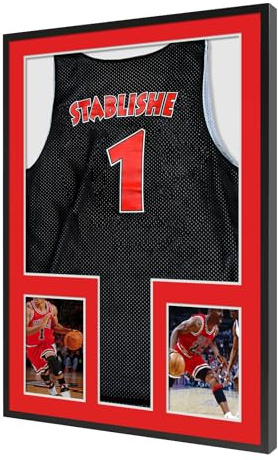 Cornice per Maglia Calcio in Alluminio Quadro Espositore con Plexiglass Infrangibile e Tappetino Cornice Maglia Rugby/Calcio per Collezione, Display Box con Kit di Montaggio