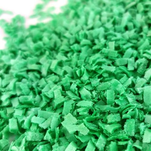 Streuselheld Schnippel Grün 30g Esspapier Flocken | Grüne Streusel aus Esspapier-Schnipseln zum Verzieren Sprinkles für Gebäck wie Torten, Cupcakes und Muffins