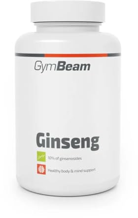 GymBeam Ginseng (Kapseln) - 500mg pro Tagesdosis, funktionaler Extrakt aus Koreanischem Rotem Panax Ginseng, enthält 10% Ginsenoside, ein Adaptogen für Immunität, kognitive Funktionen, 90 caps