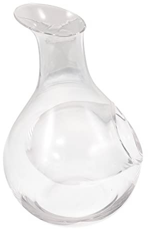ULTECHNOVO Carafe à Vin En Verre 385ml Cavité Pour Glaçons Distributeur De Vin Rapide Design Japonerie Pour Dégustation Personnelle Et Professionnelle