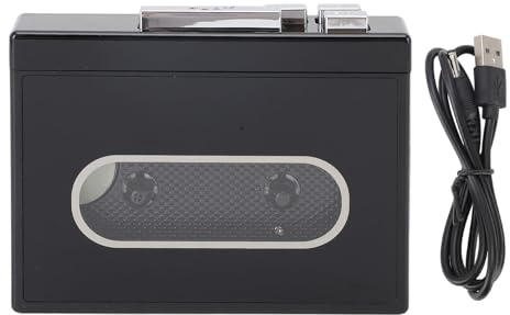 Zerodis Cassette Player mit Auto Reverse Fast Forward & Rewind FM Radio 3,5 Mm Jack für Vintage Tape -Wiedergabe Tragbarer Kassettenrekorder