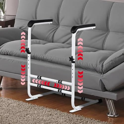 Sofa-Aufstehhilfe für ältere Menschen, Gehhilfe für Senioren, Tragkraft 204 kg, 6 Höhe, 3 Breite, verstellbar, Couch-Hebehilfe, Alltagshilfe, rutschfeste Füße, Griff für Patienten mit Behinderung