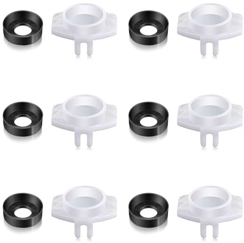 Practical Sturdy Rubber Shower Bathtubs Faucet Diverter Spouts Repair Set Pack of 6 Bathroom Accessory Bathtubs Spouts Diverter Repair Set