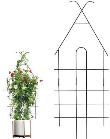 Tuteur à râpe pour en Pot | Support en métal réglable Anti-Rouille de Petite Taille - Garde de Jardin pour rampants | pour Lierre Clématite Pothos Monstera et Fleuries