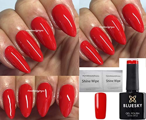 Bluesky Gel Nail Polish RED Elegant Swing Pillar Box Red AW1808 Nail UV LED Soak Off 10ml