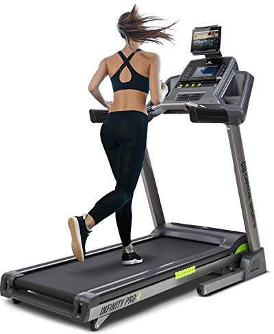 CS Infinity Pro 4.0 löpband – 7 PS motoreffekt, stor slitbana: 50 x 140 cm, upp till 21 km, h, 15 % stigning, inbyggd fläkt, Bluetooth 4.0 & APP, fjädersystem, hopfällbart, upp till 130 kg