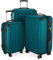HAUPTSTADTKOFFER - SPREE - 3er Trolley-Set Rollkoffer Reisekoffer, (S, M und L) Koffer-Set, 4 Doppel-Rollen, , Aqua Grün