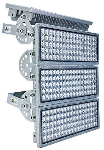 Rugging 400W LED Strahler Flutlicht Außen 40000LM Außenstrahler Flutlichter LED Fluter 4 Flutlichtstrahler mit verstellbarem Winkel 6500K IP67 Wasserfest für Stadien