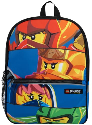 LEGO Ninjago Ryggsäck | Pojkars Ryggsäck | Skolryggsäck för Pojkar | Barnryggsäck | En Storlek Blå