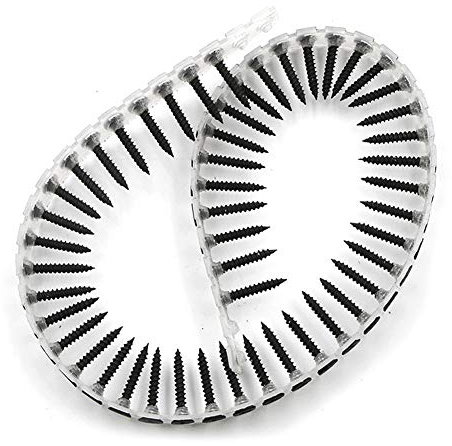 Vis Universelles Noires en Acier au Carbone, Chaîne de 25mm, pour Bois, Plaque de Fer Fine, Plaques de Plâtre, Plafond, 50 Pièces