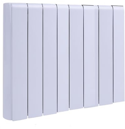 BTGGG 2000W Electric Radiator Wall Mounted Electric Heater Energy Efficient Ceramic Heater with WiFi & 7 Days/24H Timer and Thermostat,LCD Touch Screen,4 Smart Modes,Window Opening Detection,White
