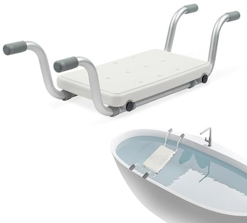 Sedile per Vasca Da Bagno,Tavola Da Bagno Antiscivolo Estensibile 72-82 CM,Capacità Di Carico 150 Kg,Basetta Regolabile Vasca Da Bagno,Sedile Universale per Vasca Da Bagno per Donne Incinte e Anziani