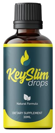 KeySlim Gouttes - Complément alimentaire liquide avec café vert, thé vert, extraits de fruits tropicaux - 30 ml
