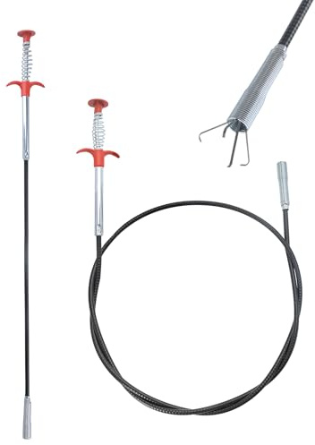 SZWLJ 2 Pièces 87/155cm Pince à Griffes Flexible Déboucheur Évier