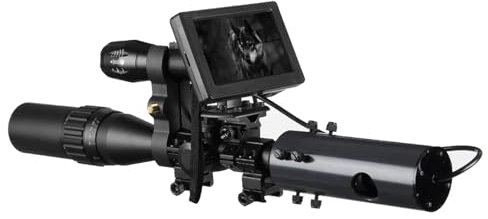 ASVIL Lunettes de nuit, chasse chasse faune piège infrarouge LED IR vision nocturne caméras d'extérieur étanche une torche infrarouge 850 nm appareil de vision nocturne
