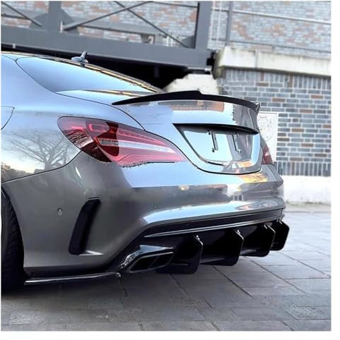 Spoiler Wing Heckspoiler Stamm Flügel Für Benz Für CLA45 W117 C117 Für CLA 200 250 260 Limousine 2013-2018 Für CLA Klasse Carbon Faser Heckspoiler(Gloss Black)